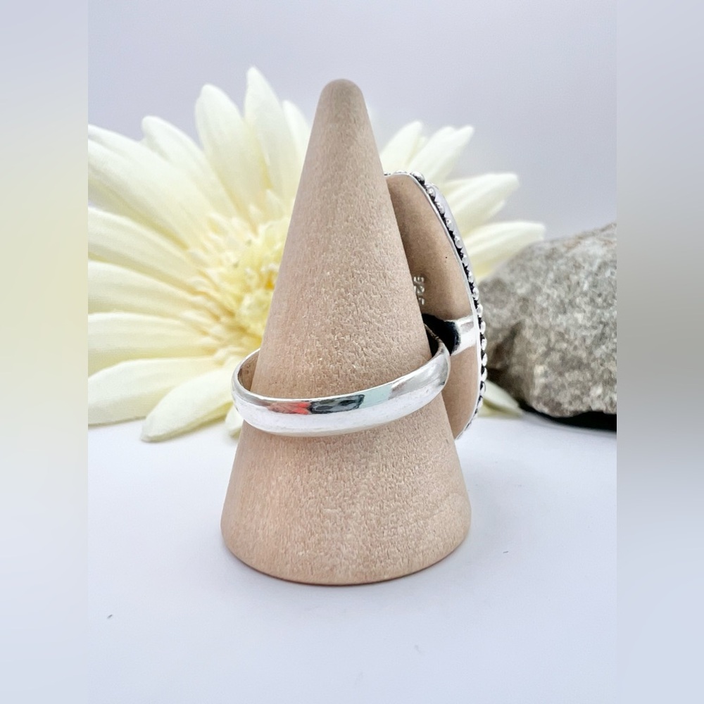 GREEN HOWLITE RING - Picture 7 of 11